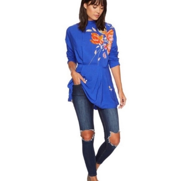 Free People Gemma Floral Tunic Dress, M - NWT - Picture 3 of 10